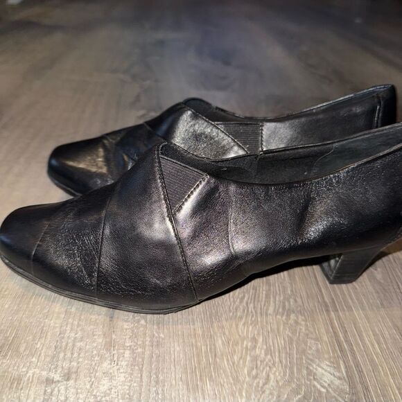 Aravon by New Balance Slip On Casual Block Heel Womens Size 9D Black NWOB - Picture 4 of 11